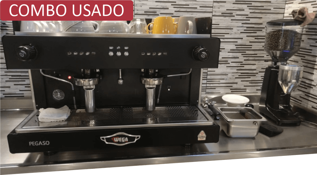 Cafetera Espresso WEGA PEGASO EVD-2P + Molino QUAMAR M80