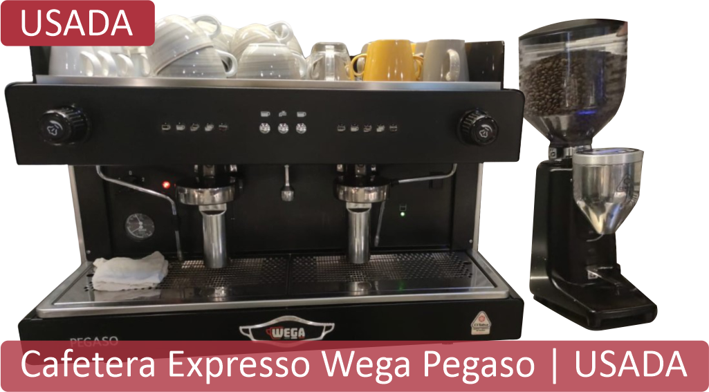 Combo Usado - Cafetera Espresso WEGA PEGASO EVD-2P + Molino QUAMAR M80